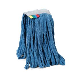 RICAMBIO MOP BLU IN MICROFIBRA CON ATTACCO A PINZA.