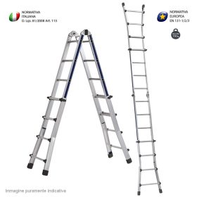 SCALA TELESCOPICA TIPO B 4+4