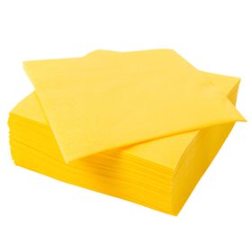 Tovaglioli di carta GIALLI 2 veli PC 25x25