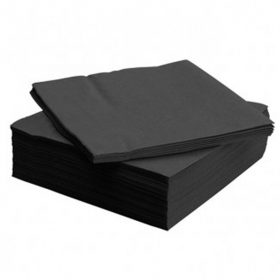 Tovaglioli di carta NERI micro goffrati 2 veli PC 38x38